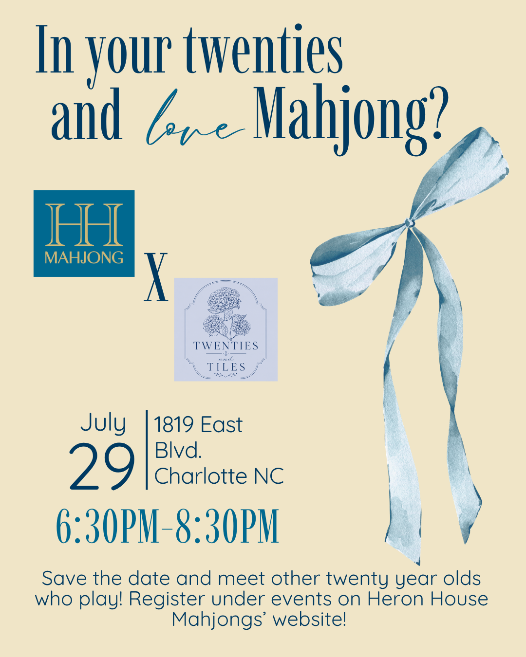 Twenties and Tiles Mixer + Mahj